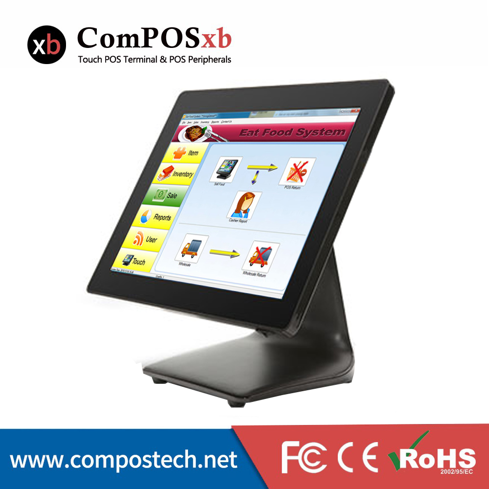 

Good Quality 15'' Machine With Black Touch Screen System All In One Windows