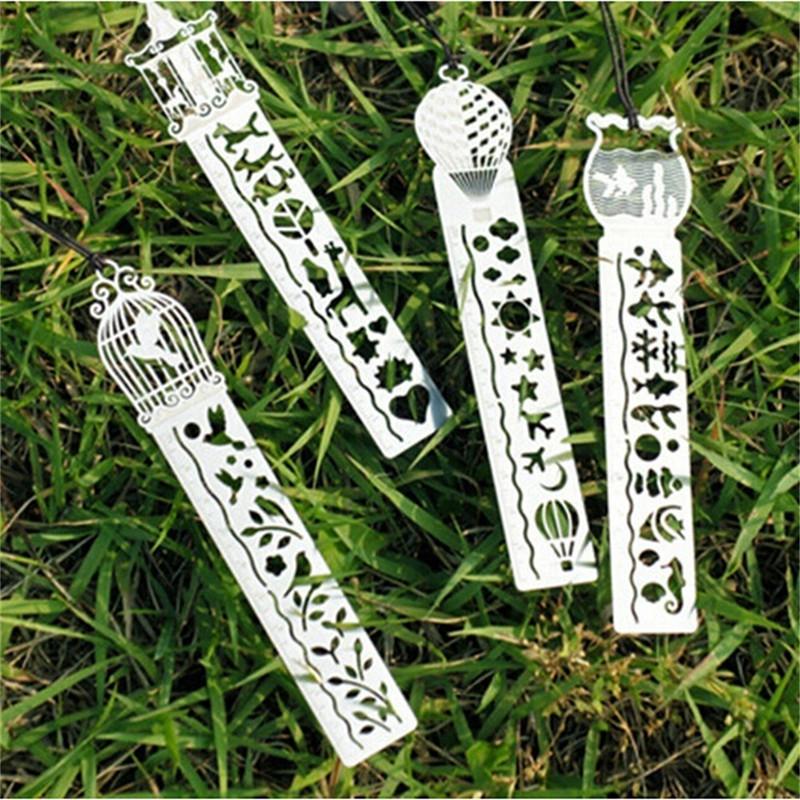 

Kawaii Korean Cute Hollow Retro Multifunctional Drawing Ruler Gift Bookmarks School Suppliess