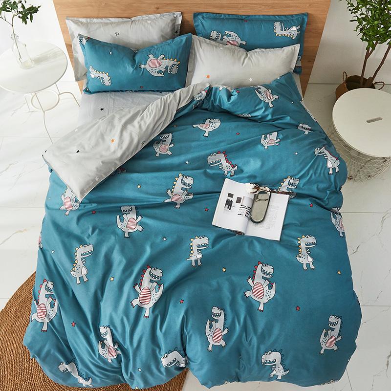 

Banana leaf printing Bedding Set (Duvet Cover Bed Flat Sheet Pillow Case) 3PCS/4PCS  Full Queen King Size, N3