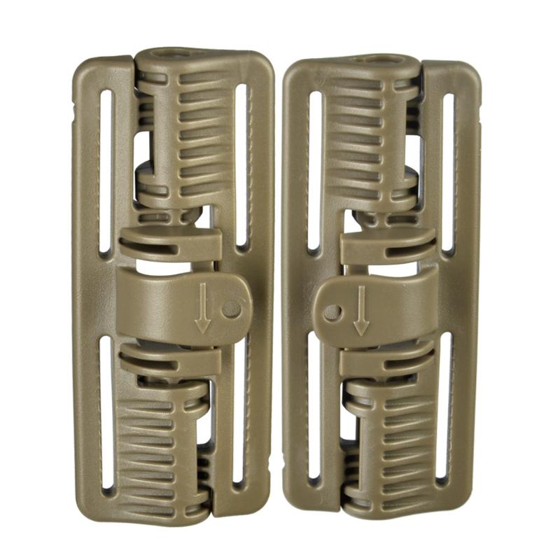 

Tactical Vest Quick Release Buckle Plate Carrier Armor ROC 80 Rapid Open Connector Set Hunting Accessories, Bk left and right