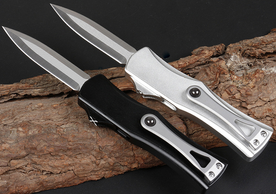 

High Quality Hera AUTO Tactical Knife D2 Spear Point Satin Blade 6061-T6 Handle EDC Pocket Knives With Repair Tool
