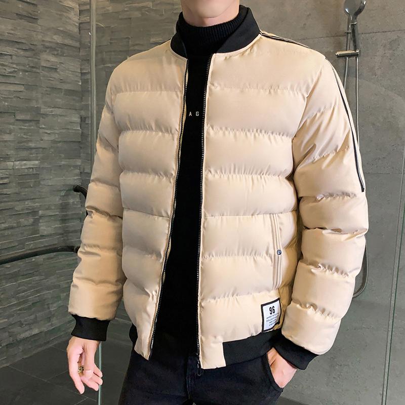 autumn winter casual slim fit stand collar scarf detachable stylish woolen overcoat jacket for men