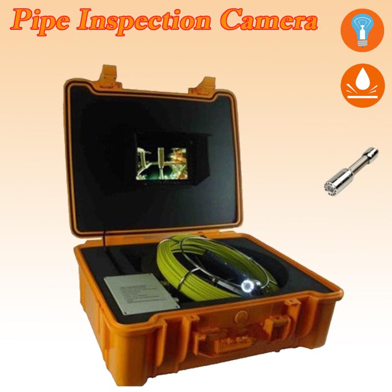 

New Industrial Drain Pipe Inspection Camera Systems 20m 23mm lens Sewer Check Cleaner With 12pcs LED Pipeline Endoscope