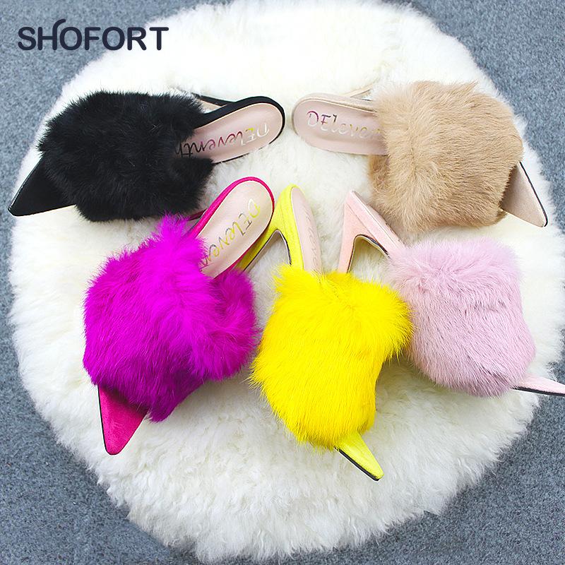 

SHOFORT Women Sandals 2021 Fashion Solid Color All-match Thin Heels Shoes for Women Casual Super High Heighten Summer Slippers, Yellow