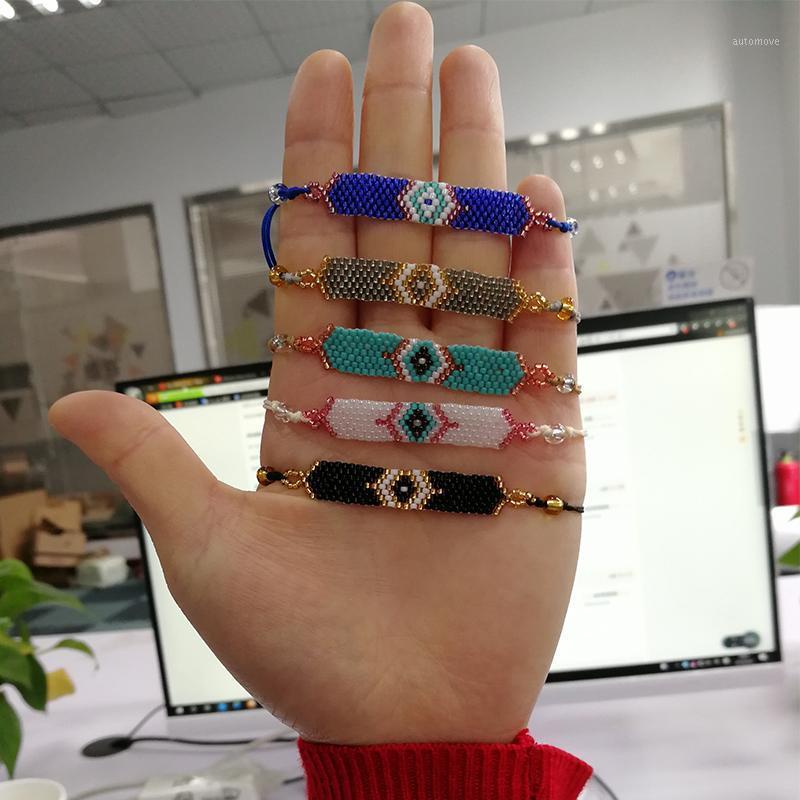 

SHINUSBOHO 100% MIYUKI Friendship Jewelry Turkey Eyes Bracelets Women Delicas pulseras Men Bracelets Gifts Dropshipping1