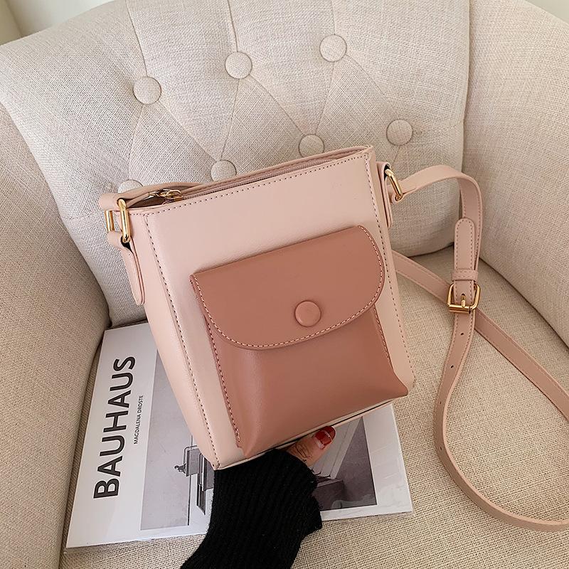 

Free shipping bucket bag female trendy color shoulder bag fashion wild trend messenger female shoulder, Black