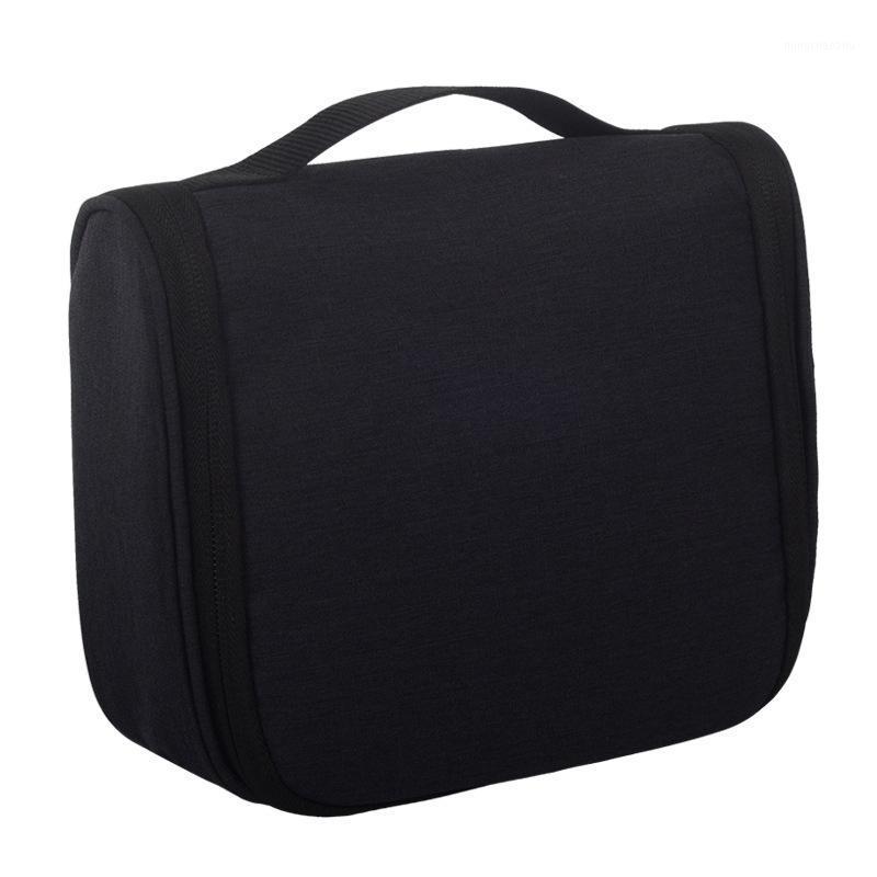 

Men's Hanging Wash Cosmetic Bag Pouch Waterproof Travel Necessary Toiletry Storage Beauty Tools Organizer Accessories Products B1, Black