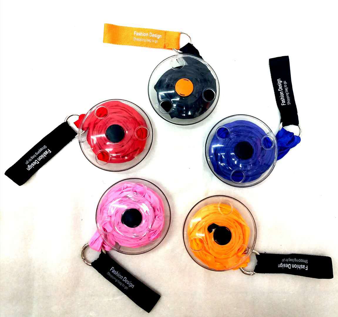 

Hot selling Super small portable folding retractable storage bag multifunctional small disc shopping bag in stock