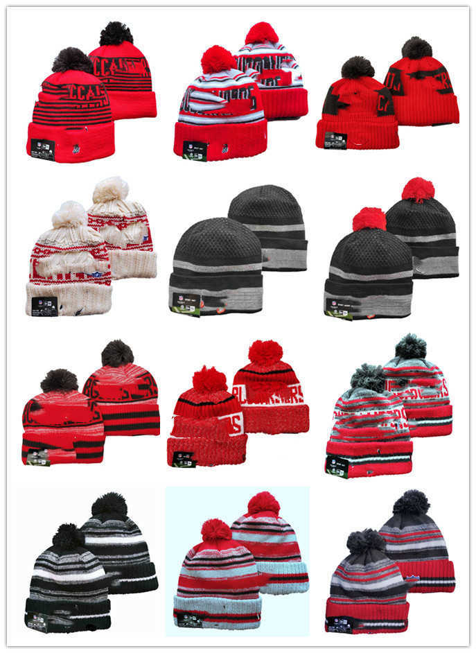 

Tampa's Football Hat Buccaneers's Cap Winter Cashmere Sports Caps Hats Beanies