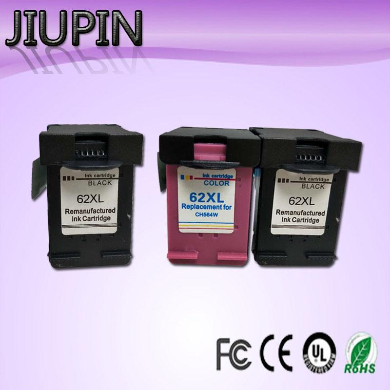 

JIUPIN 3PK Compatible for 62XL Ink Cartridge for 62 62 5640 5660 7640 5540 5544 5545 5546 5548 Officejet 5740 5741 5742 5743