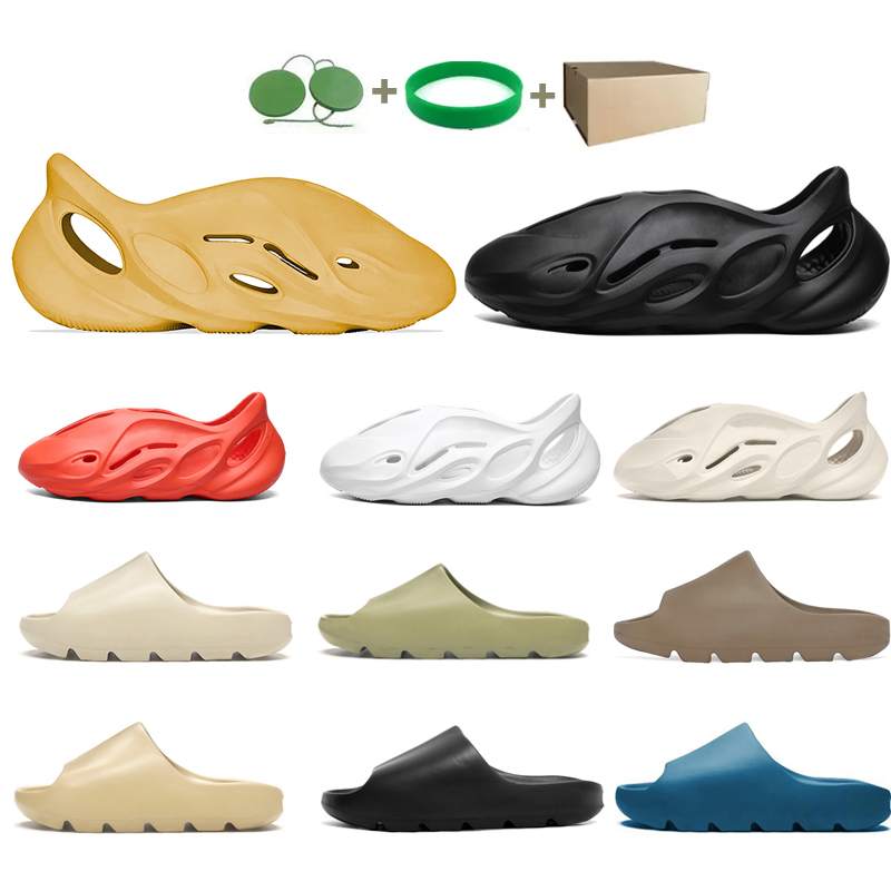 

sandals Desert Sand Ochre Slides Women Men Slippers Core Bone Pure Foam Runner Slide Enfora Orange Resin Soot Earth Brown Beach Shoes Glow Green, #6 bule