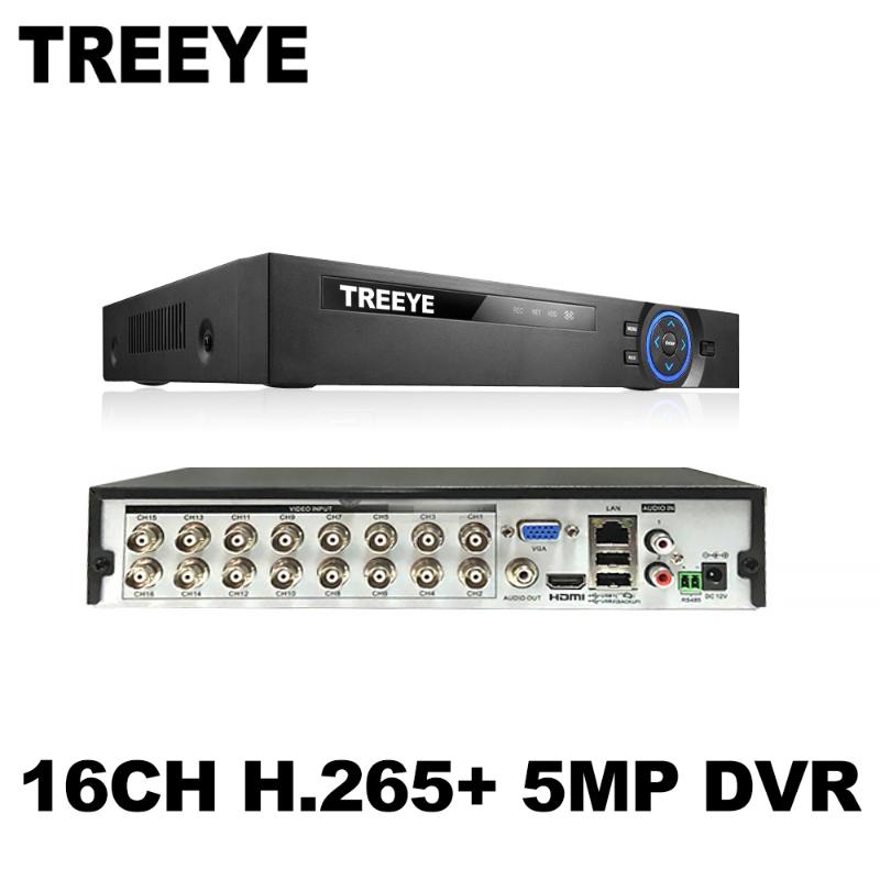 

TREEYE 6in1 H.265+ 16/8/4ch AHD DVR for AHD TVI CVI 5MP 4MP 1080P 720P Camera CCTV Recorder NVR IP CAMERA Xmeye Onvif CCTV DVR