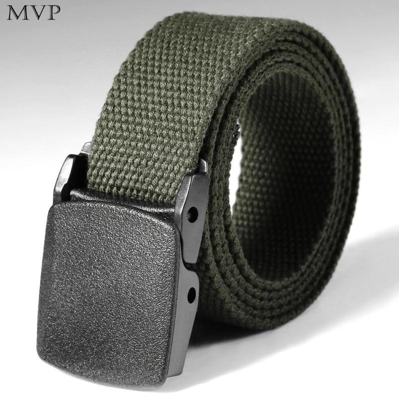 

Men Belts Automatic Buckle Nylon Belt Male Army Tactical Belt Mens Adjustable Waist Canvas Belts Outdoor Sports Camping, Black