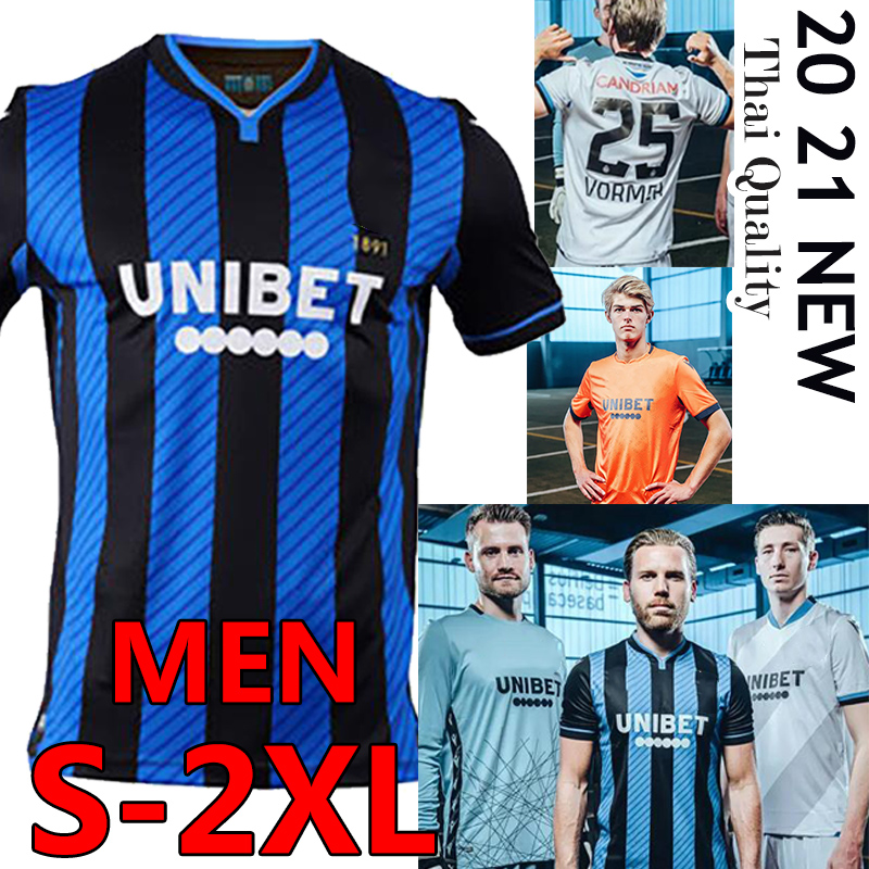 

2020 2021 Club Brugge KV soccer jerseys new Blauw-Zwart Home blue black KRMENCIK N.LANG VANAKEN DIATTA VORMER MEN Football Uniform, Home patches