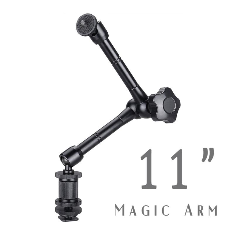 

11 Inch Metal Articulating Magic Arm Super Clip Crab Clamp for DSLR Camera Flash LCD Monitor LED Video Light SLR Accessories