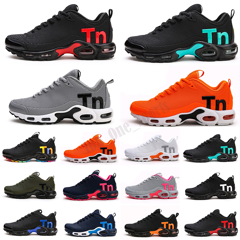 

Sell hot Mercurial Plus Tn Ultra SE Triple Black White Blue Breathable Mesh Shoes sports plus TN Mens Trainers Sneakers 36-45, Color 2
