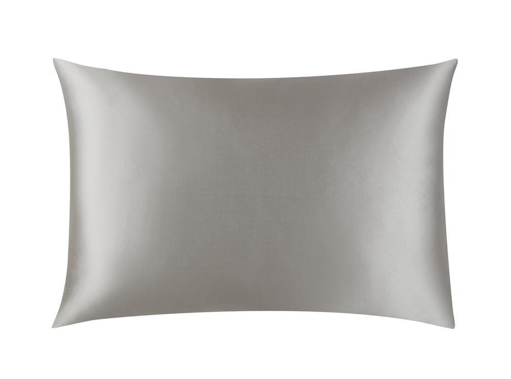 

light grey 100% Mulberry Silk Pillowcase Pillow Case, As pic