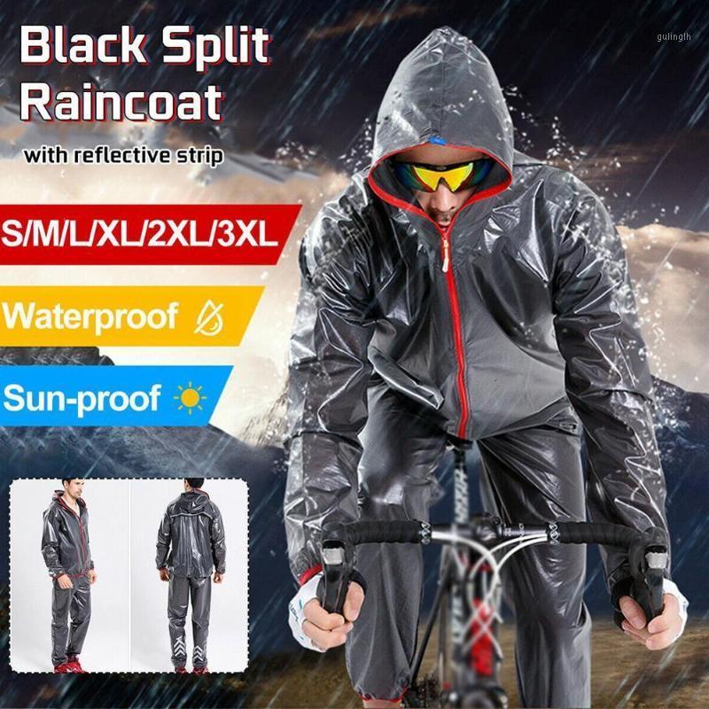 

Rain Jacket Outdoor Raincoat Waterproof Cycling Jacket Men Bicycle Bike Hooded Long Sleeve Sport Windproof Cycle Clothing1