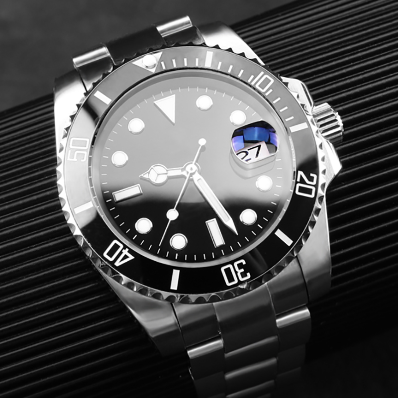

mens automatic mechanical watches Ceramic bezel 41mm full stainless steel Gliding clasp Swimming wristwatches sapphire luminous movement watch dropshipping, Tool