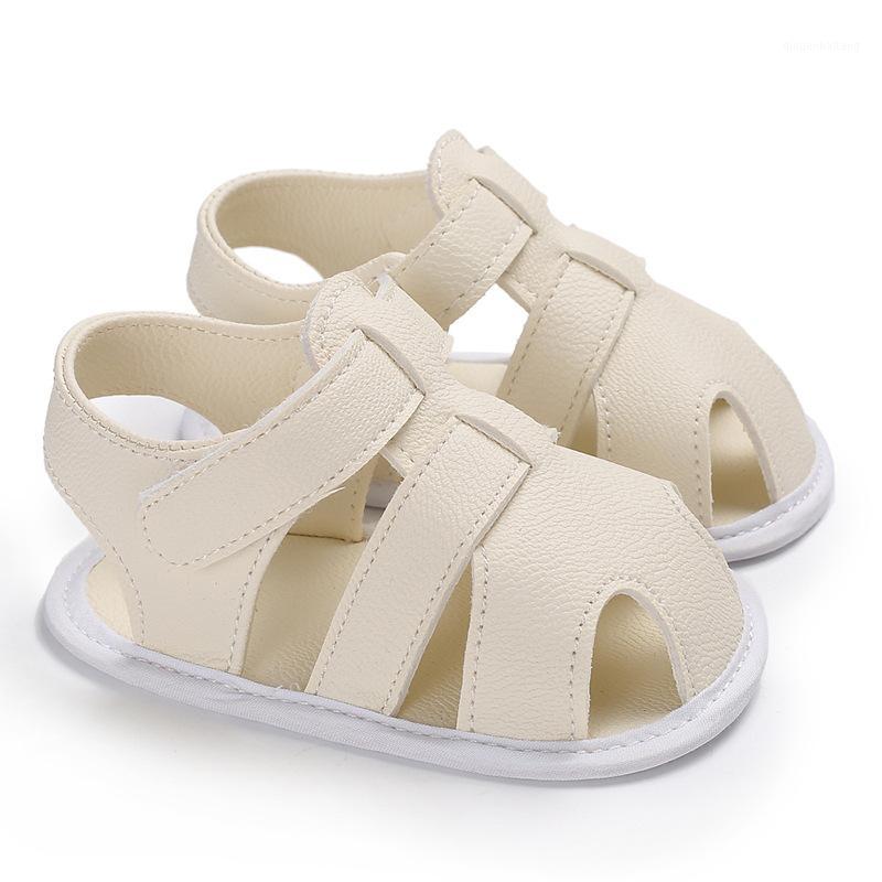 

Cut-outs Breathable Newborn Kids Beach Shoes Baby Boys Leather First Walkers Summer Little Children Covered-toes Toddler Flats1, Black