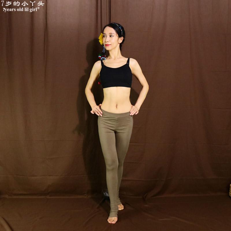 

Lycra cotton Belly Dance yoga foot tight Pants tight-fitting dody-buiding fitness trousers slim leggings DFF01