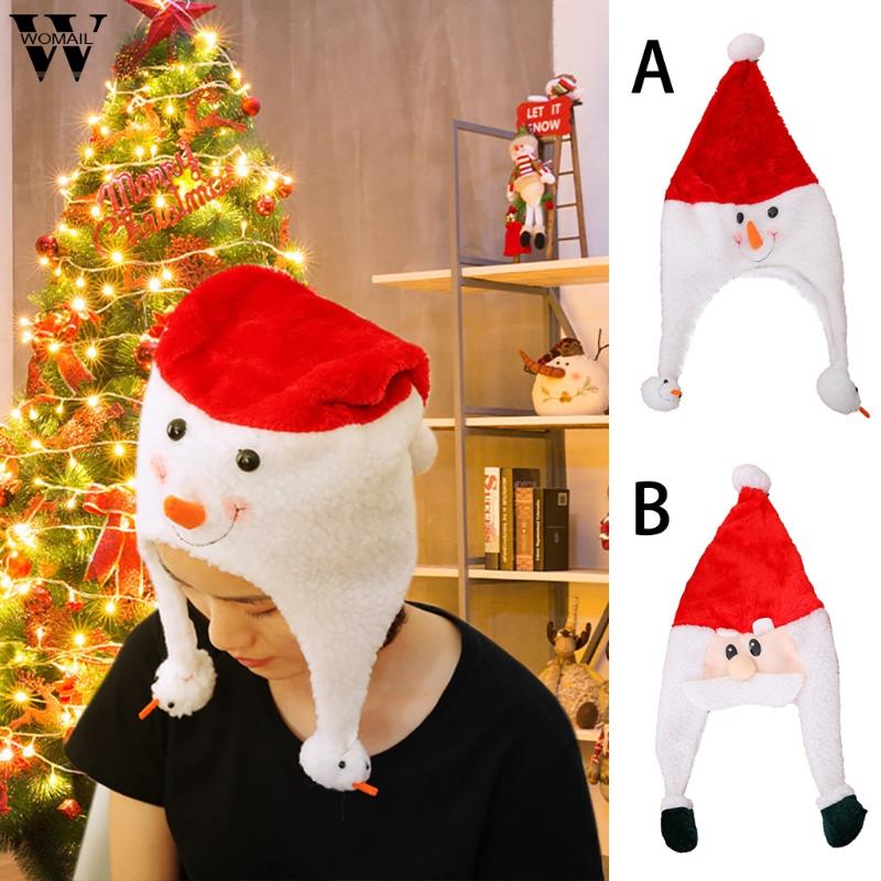 

Hat Women's Hat Christmas Gifts Christmas Decoration Hats Plush Hats Gold Velvet Santa Snowman Cotton Cap S23
