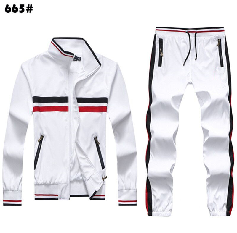 

20/21 Men sportswear Sportswear Polo Sweatshirts Autumn Winter Jogger Sporting Suit Mens Sweat Suits Tracksuits Set Plus Size -2XL, White