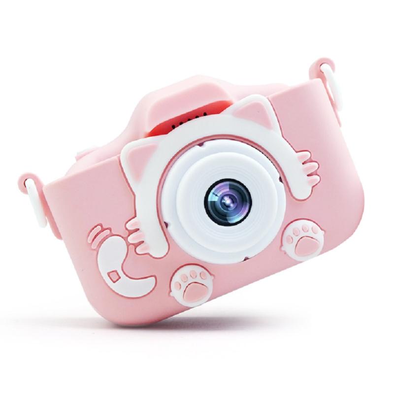 

Kids Digital Camera 20MP HD Children Camera with Shockproof Silicone Protection Cover for Girls Boys Creative Birthday Gift