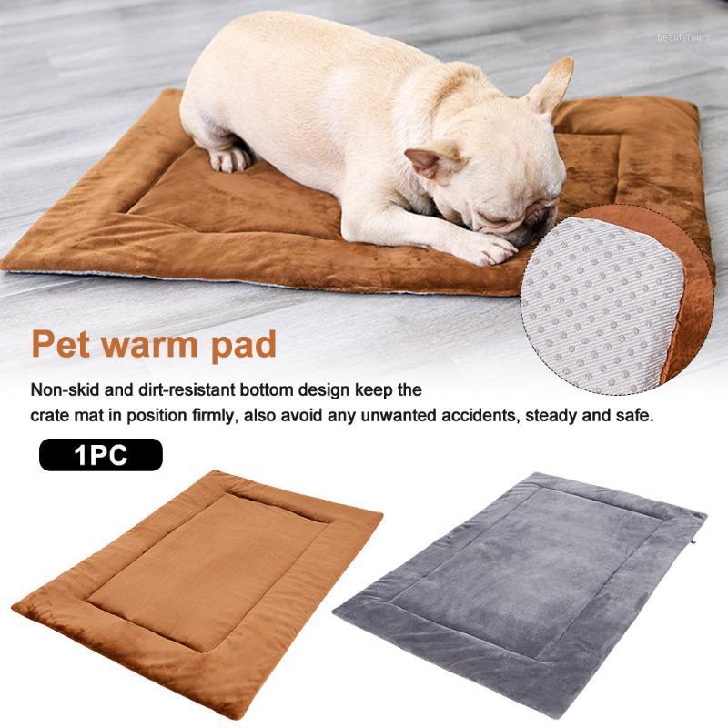 

Washable Indoor Outdoor Dog Bed Bedroom Pet Supplies Sleeping Winter Cat Crystal Soft Portable Warm Anti Slip Home Travel1, Brown