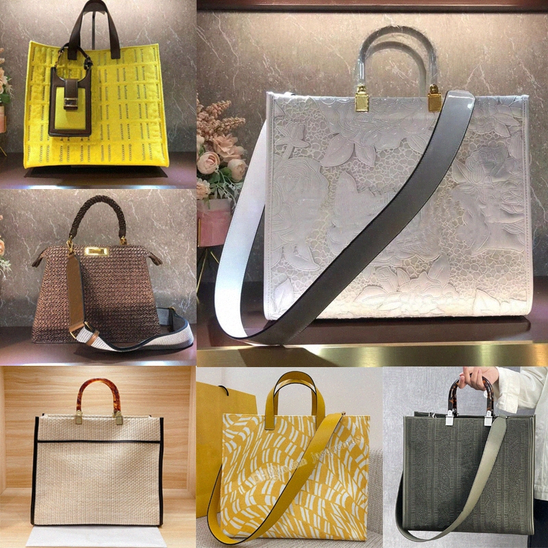 

5A fashion bags leather velvet canvas womens handbags sac shopping bag sunshine large vertigo hand bag marron embroidered wave totes with strap peekaboo 325H#, 14
