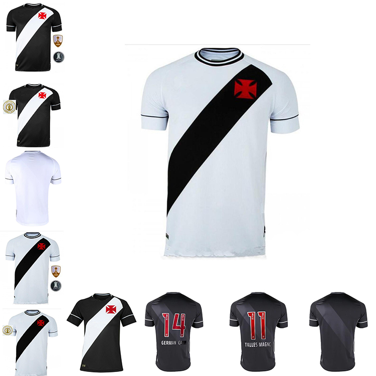 

vasco da gama football shirt 20 21 vasco german cano talles magno bruno cesar bastos benitez lucas men's black and white football shirt, Black;yellow