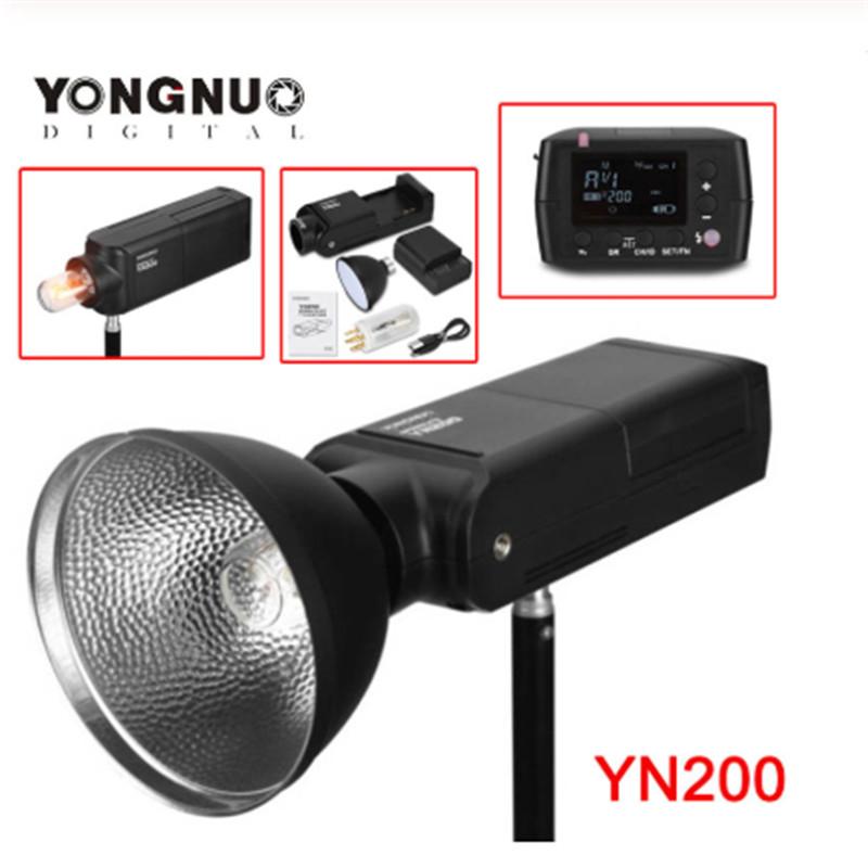 

YONGNUO YN200 Flash LightL HSS 2.4G 200W LithiumBattery USB Type C Compatible YN560-TX (II)/YN560-TX Pro/YN862 for CanonNikon