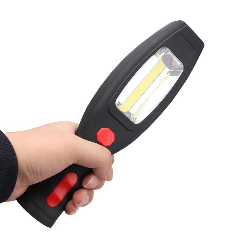 

Powerful COB XPE LED Emergency Torch 2200mAh USB Rechargeable Work Light 180° Inspection Lamp 2Modes Camping Lantern