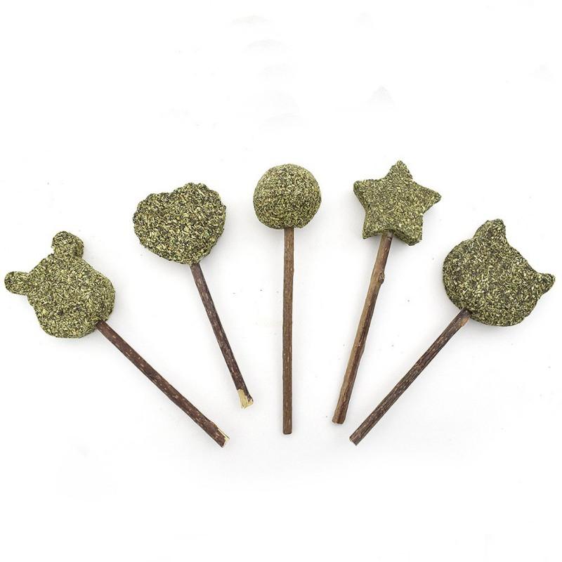 

Natural Peppermint Lollipop Kittens Cat Toy Cat Catnip Lollipop Catnip Ball With Stick Pet Daily Interactive Accessories