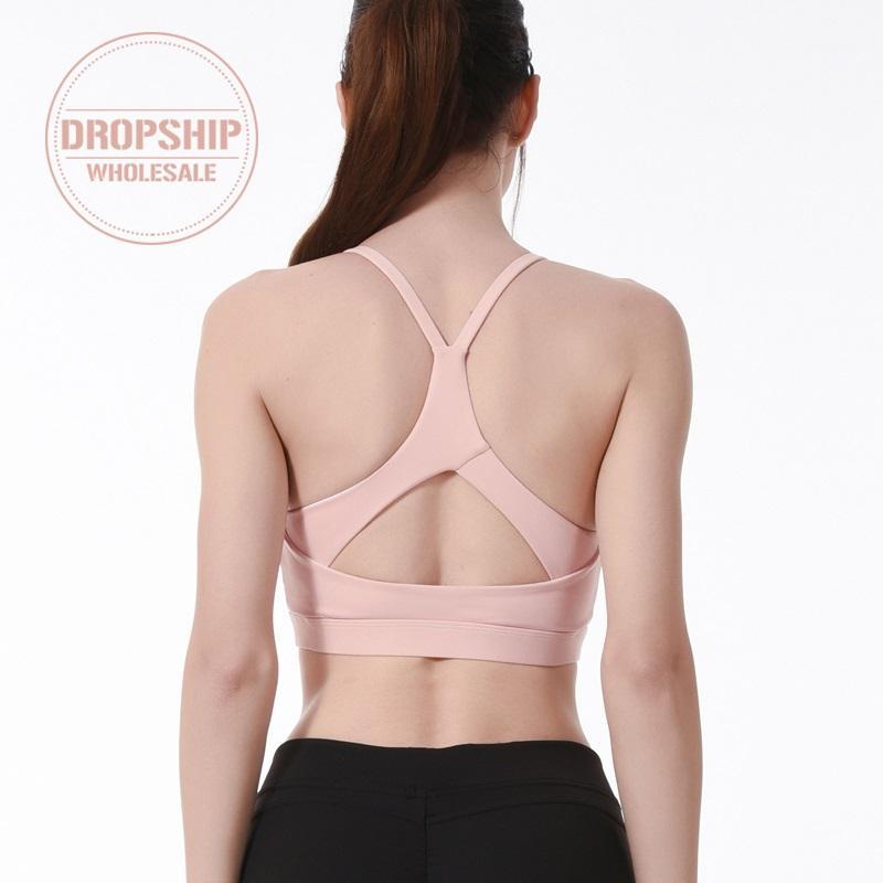 

Plus Size Sports Bra for Women Solid Yoga Tank Crop Top Fitness Push up Gym Shockproof Shirt Girls Running Fast Dry Vest -2XL1, Pink