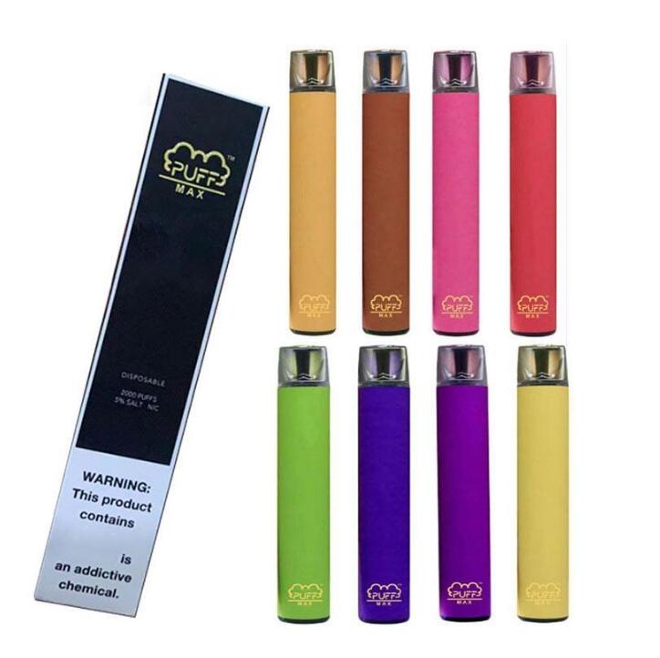 

Puff Max 2000 Puffs Disposable Vapes E Cigarettes 1200mah Battery 8.5ml Disposable Vapes Pen VS Puff Plus