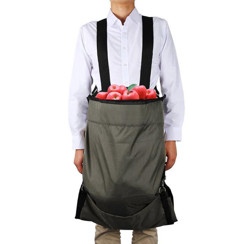 

Household Fruit Picking Apron Oxford Durable Fruit Storage Apron Vegetable Picking Organizer Bag For Garden