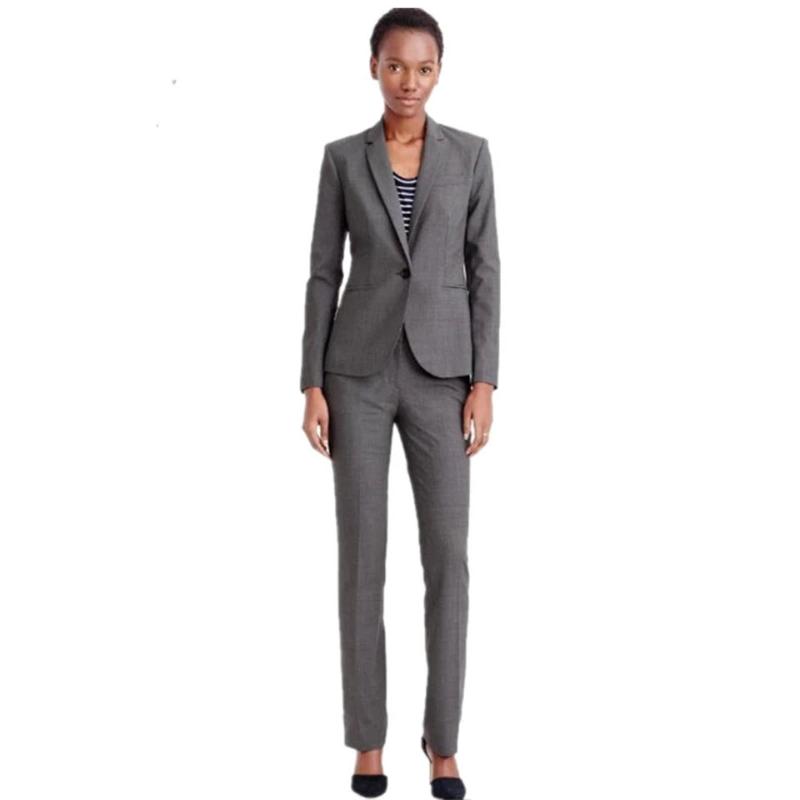 

Jacket+Pants Womens Business Suits Female Office Uniform Straight Trousers Suit Single Breasted 2 Piece Elegant Blazer, Picture style