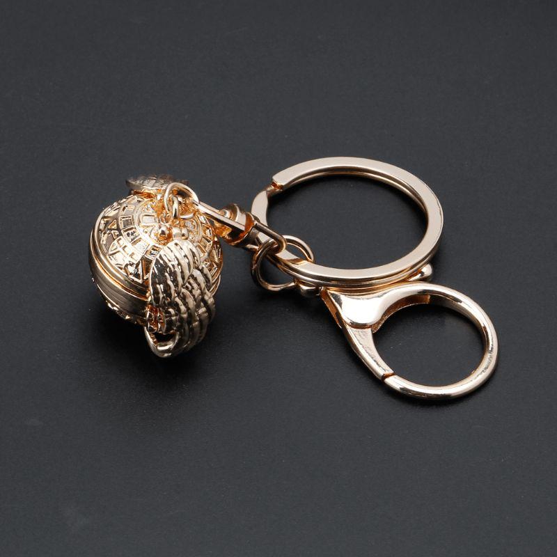 

Magic Expanding 4 Photo Locket Ball Angel Wing Key Chain Memorial Jewlery Gifts