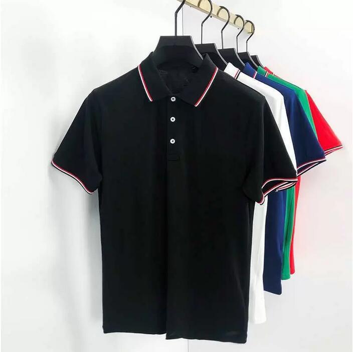 

a1 designer monclair mens Frence brand polo shirts women fashion Embroidery letter Business short sleeve calssic tshirt, White
