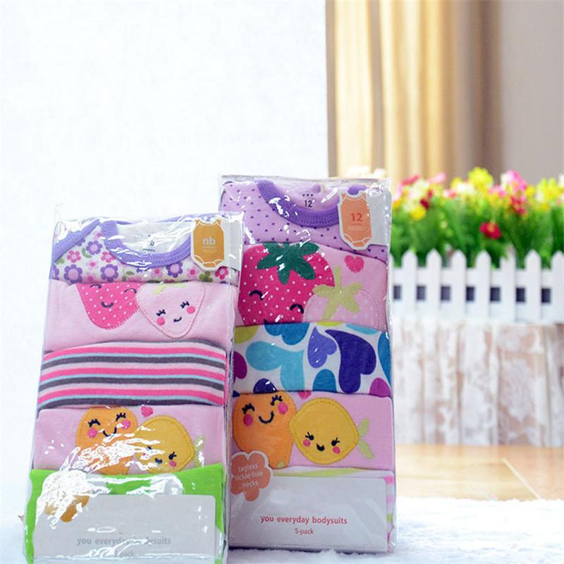 

Fashion Summer Sleeveless Bodysuits Karter High Quality Baby Boy Girl Jumpsuits Infant Vest Cotton 3M-48M 5pcs/lot, Colors for boy