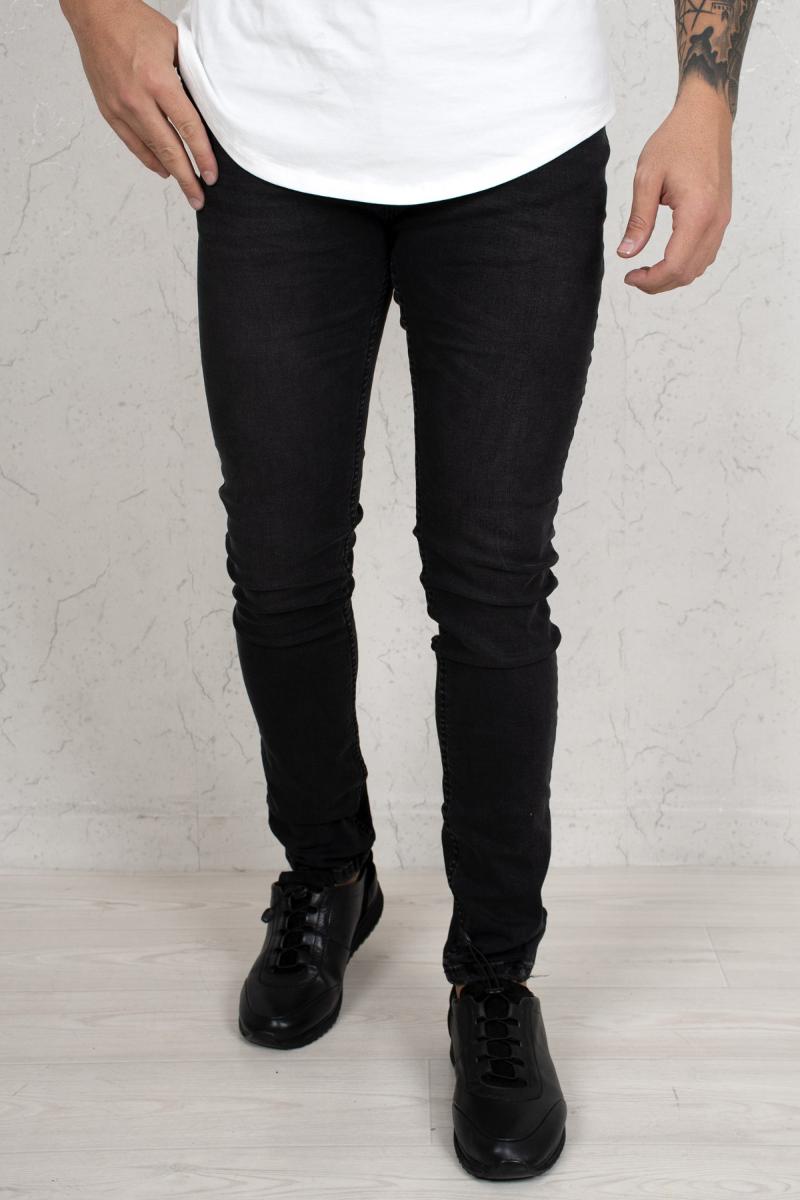 

DeepSEA Lycra Tight Fit Men Jeans Pants 2101197, Black