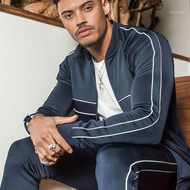 

Sport Suit Men Bodybuilding Jacket Pants Sports Suits Basketball Tights Clothes Gym Fitness Running Set Men Tracksuits1, As pic