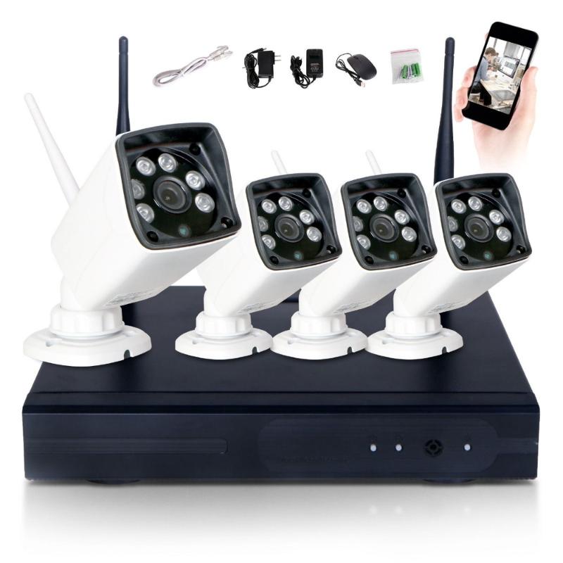 

4CH 960P HD WI-FI NVR Security Wireless Network Camera System Night Vision IP Surveillance Camera Kit CCTV Security Wifi System