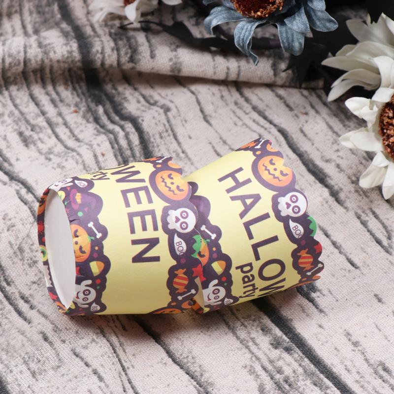 

100pcs Haollween Cupcake Wrappers Baking Muffin Cup Heat Resistant Cupcake Cups for Cakes Desserts Candies