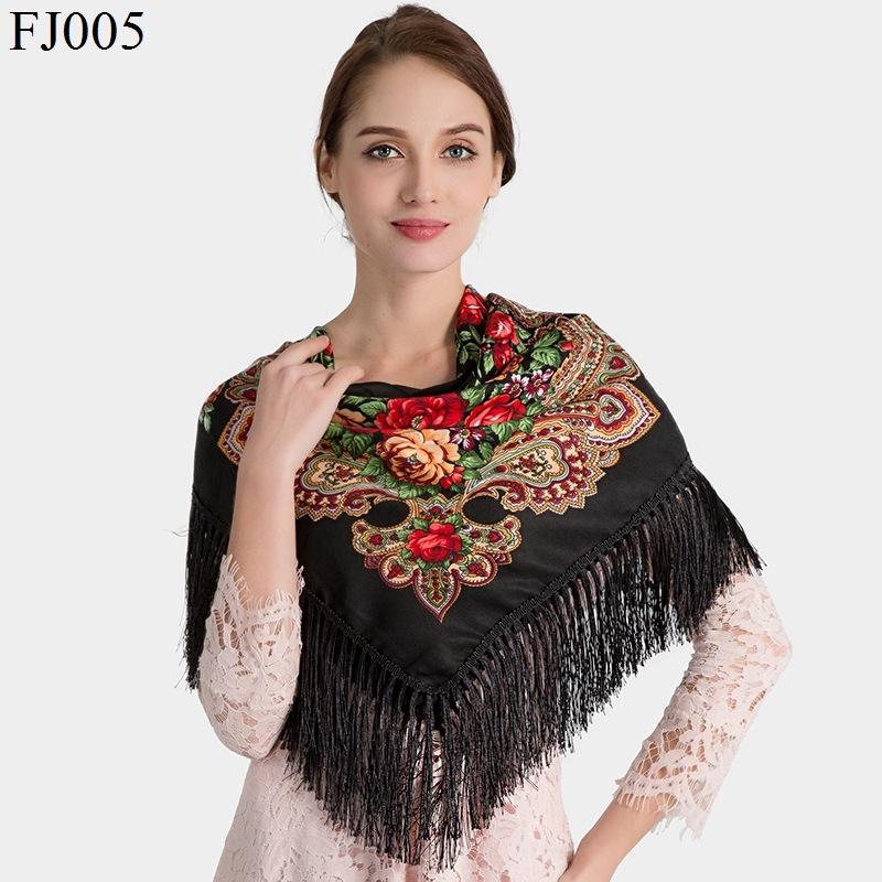 

Russian Amorous Feelings Fringed Large Squares Cross-border Winter Warm Cotton Cotton Scarf National Wind Scarf Shawl