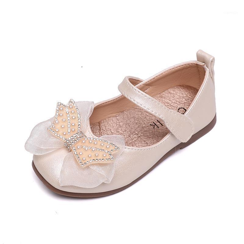 

Children's Princess Shoes Girls Sweet Flats Children's Bows Shoes Single Baby Toddler Soft Sole1, Black
