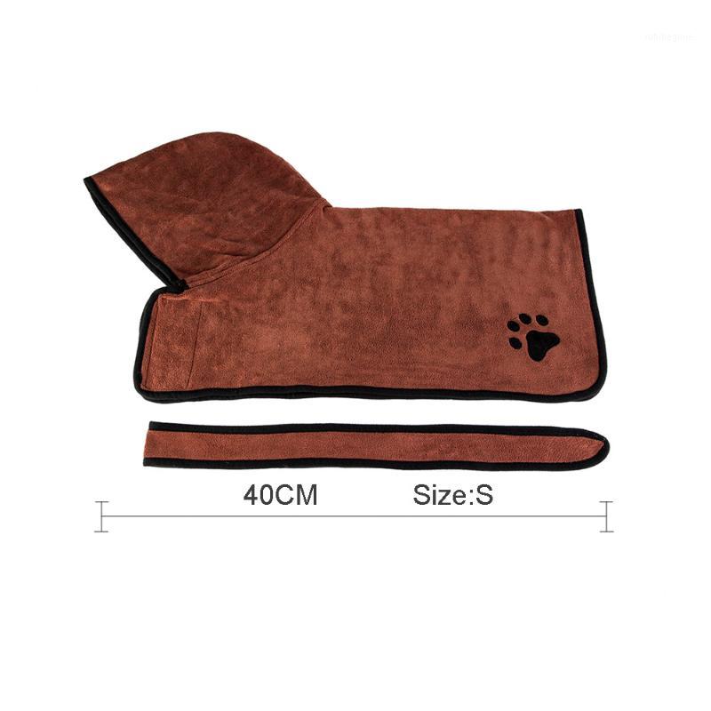 

Pet Health Care Hygiene Product Cats Small Dogs Shower Towel Robe Gown Pet Absorbent Bathrobe Soft Warm Brown Free Shipping1