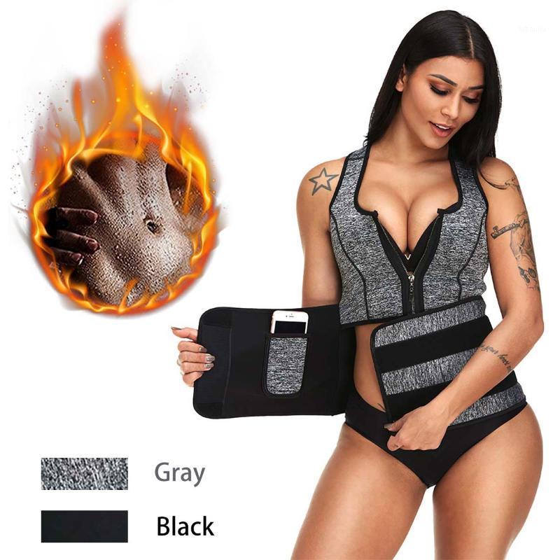 

Women Neoprene Waist Trainer Sweat Sauna Suit Waist Cincher Slimming Vest Adjustable Trimmer Belt Tank Top Shapewear1, Black