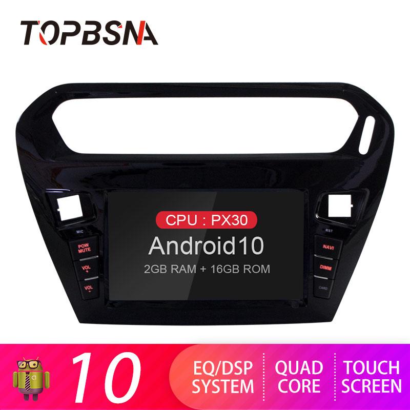 

TOPBSNA 1 Din Android 10 Car DVD Multimedia Player For Elysee 2014-2020 301 GPS Navi Stereo Car Radio Stereo RDS